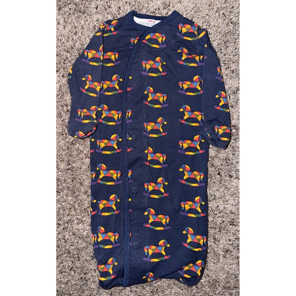 Magnetic Me Modal Magnetic Baby Sack Gown in Rocking Horse Print Newborn-3M